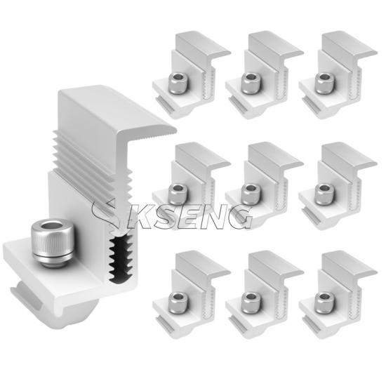 PV Mounting Adjustable Solar End Clamp with Strong Mechanical Performance