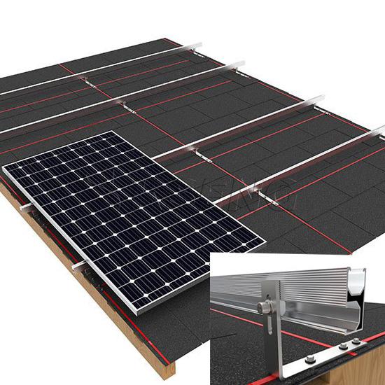sistemi di montaggio solare per tetti in scandole di asfalto
