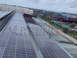 Sistema di montaggio solare su tetto da 8 MW in Myanmar