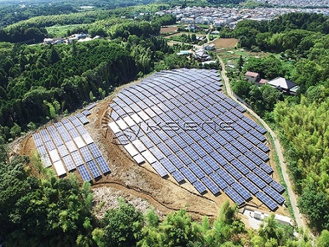Giappone Chiba-ken Sistema di montaggio a terra per pannelli solari 1MW

