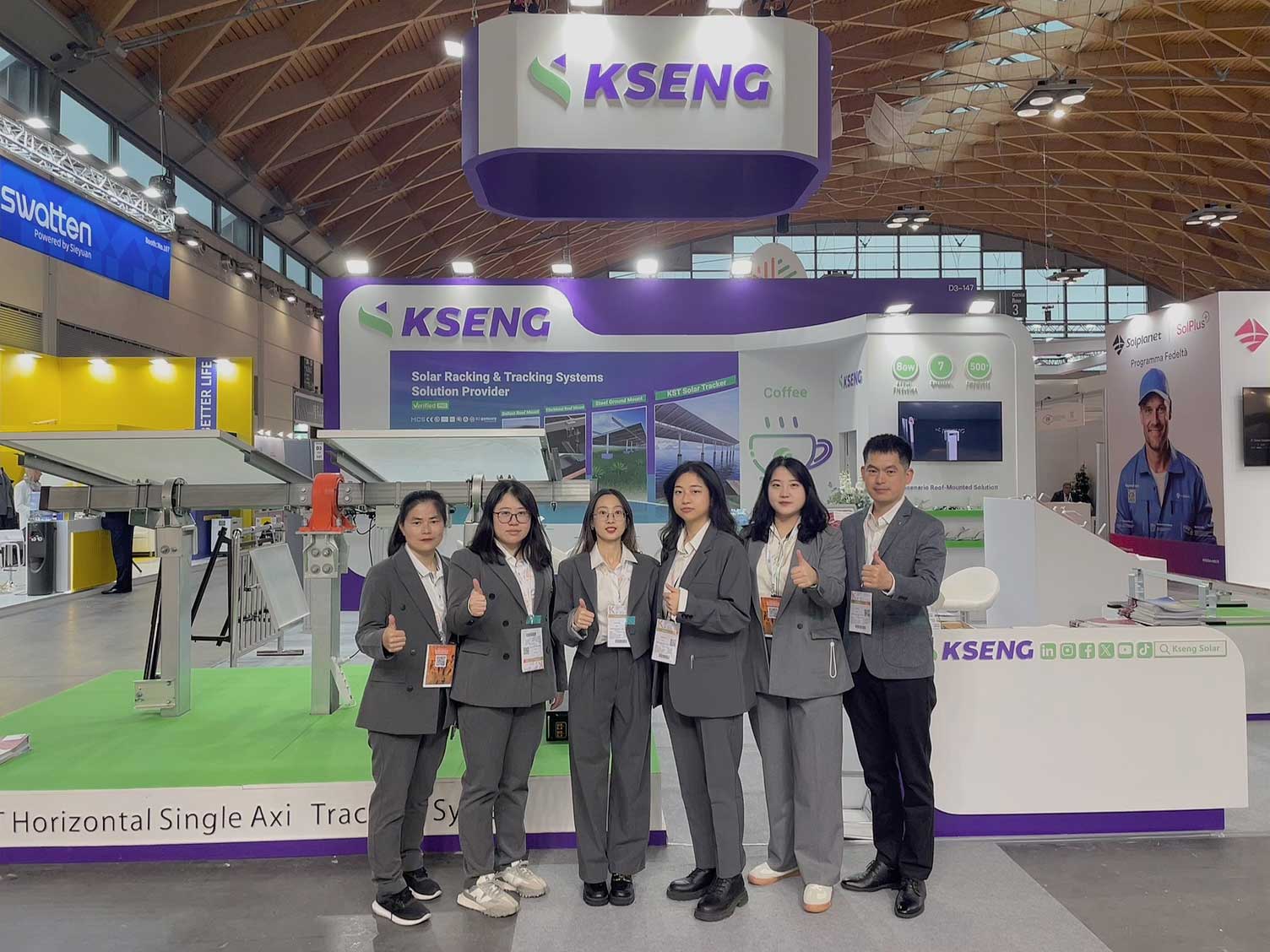 Kseng Solar fa una notevole impressione a cinque fiere in Europa con le sue innovative soluzioni di racking solare