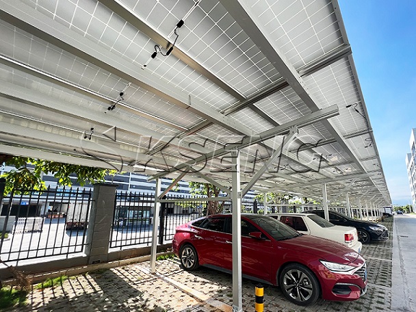 3.5MW- Posto auto coperto solare in alluminio impermeabile in Cina
