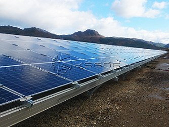 kseng ha fornito un sistema a terra per un impianto solare da 9 MW in Giappone
