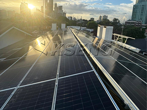 Staffa per tetto con pannello solare da 72 kW nelle Filippine