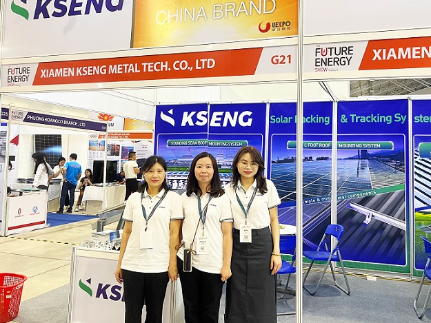 Kseng Solar ha presentato le sue ultime soluzioni di scaffalature solari al The Solar Show Vietnam 2023